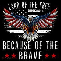 Land Of The Free Because Of The Brave Memorial Day Patriotic Impact Tech Backpack