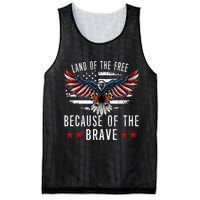 Land Of The Free Because Of The Brave Memorial Day Patriotic Mesh Reversible Basketball Jersey Tank