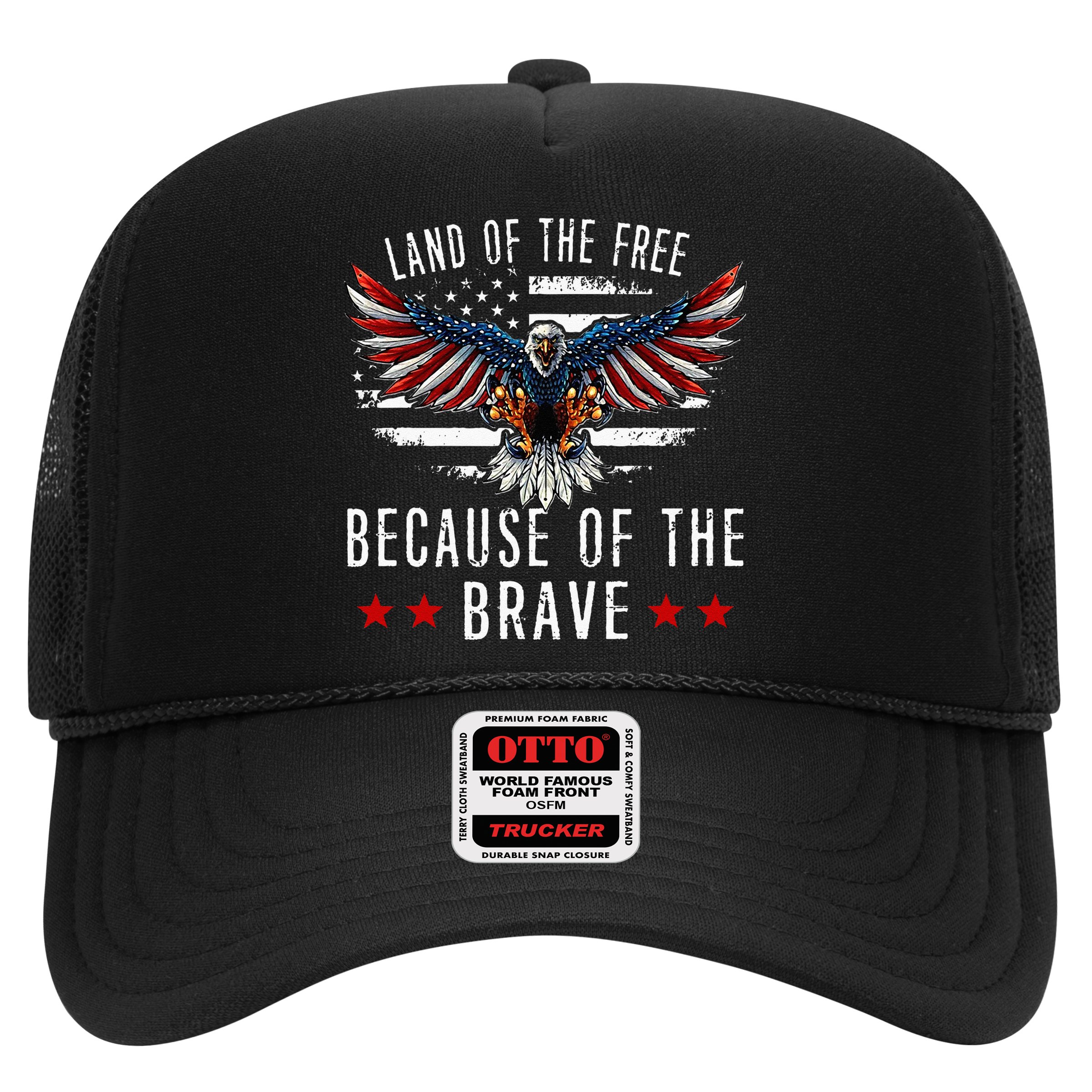 Land Of The Free Because Of The Brave Memorial Day Patriotic Hat