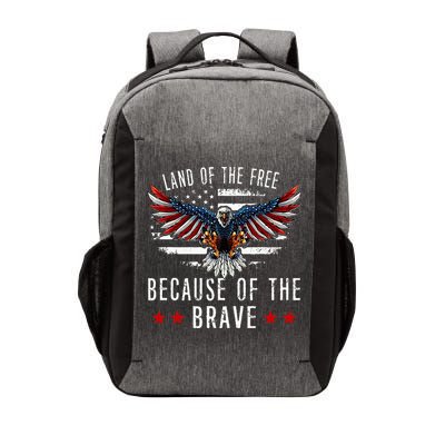 Land Of The Free Because Of The Brave Memorial Day Patriotic Vector Backpack