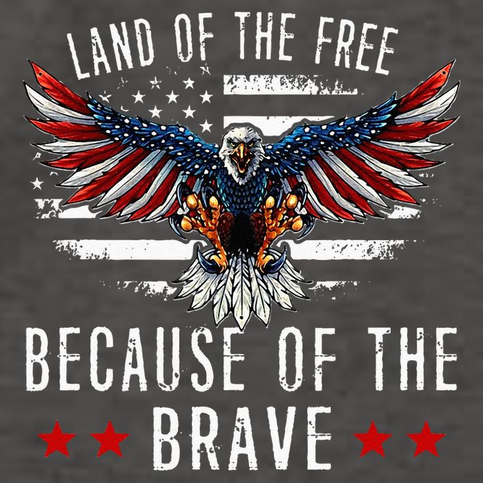 Land Of The Free Because Of The Brave Memorial Day Patriotic Vector Backpack