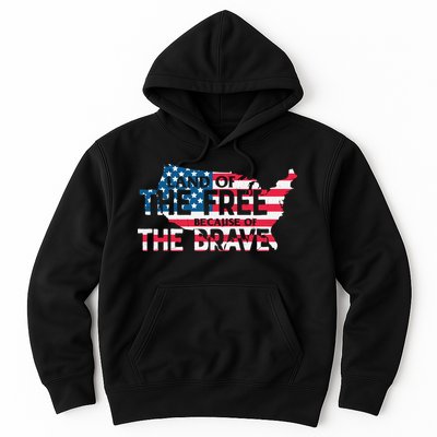 Land Of The Free Because Of The Brave Plus Size Clothes For Men, Women, Family Hoodie