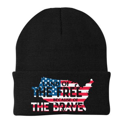 Land Of The Free Because Of The Brave Plus Size Clothes For Men, Women, Family Beanie