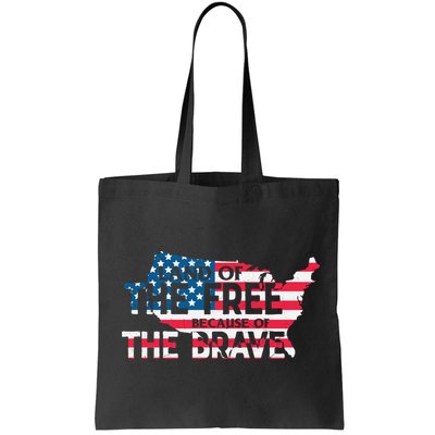 Land Of The Free Because Of The Brave Plus Size Clothes For Men, Women, Family Bag