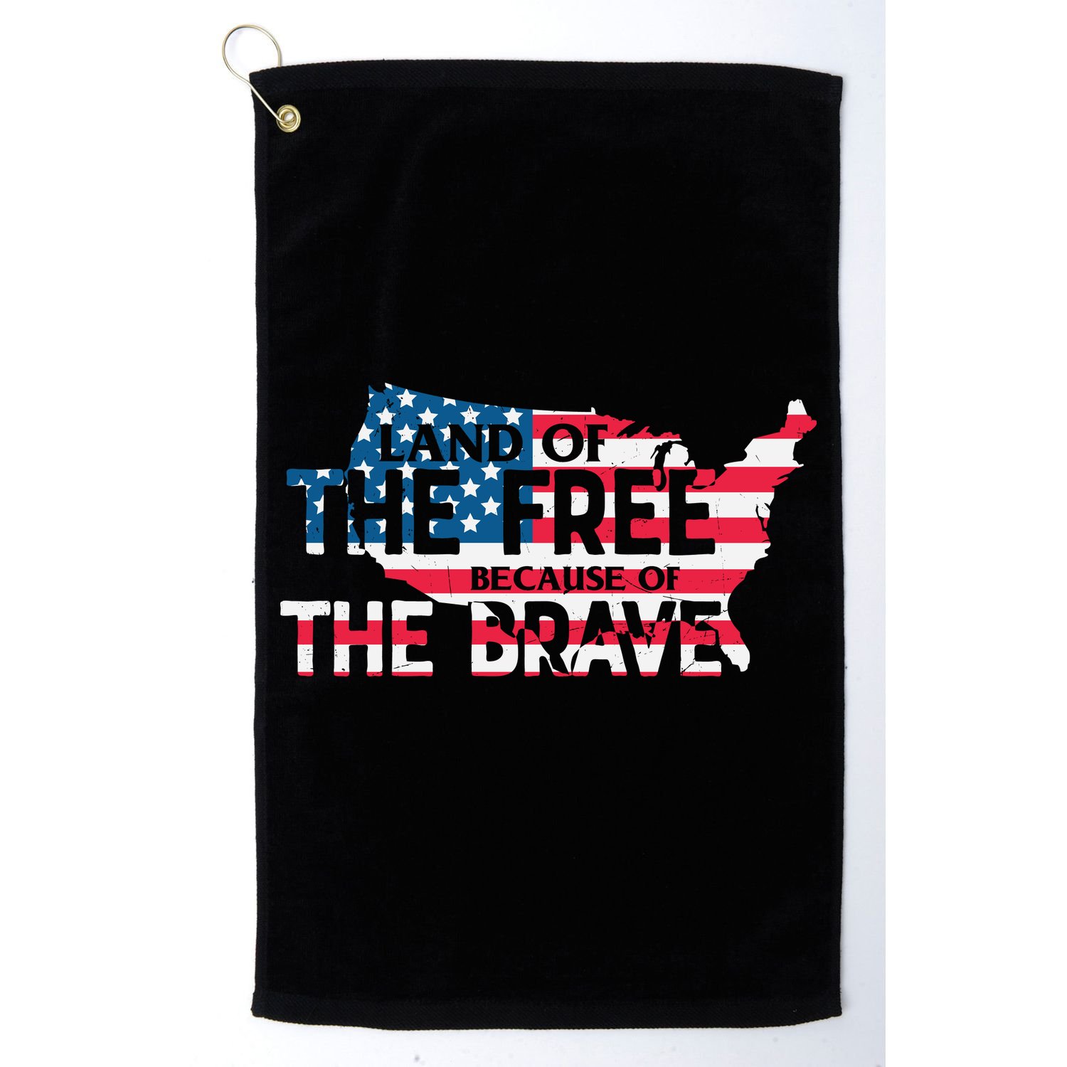 Land Of The Free Because Of The Brave Plus Size Clothes For Men, Women, Family Golf Towel