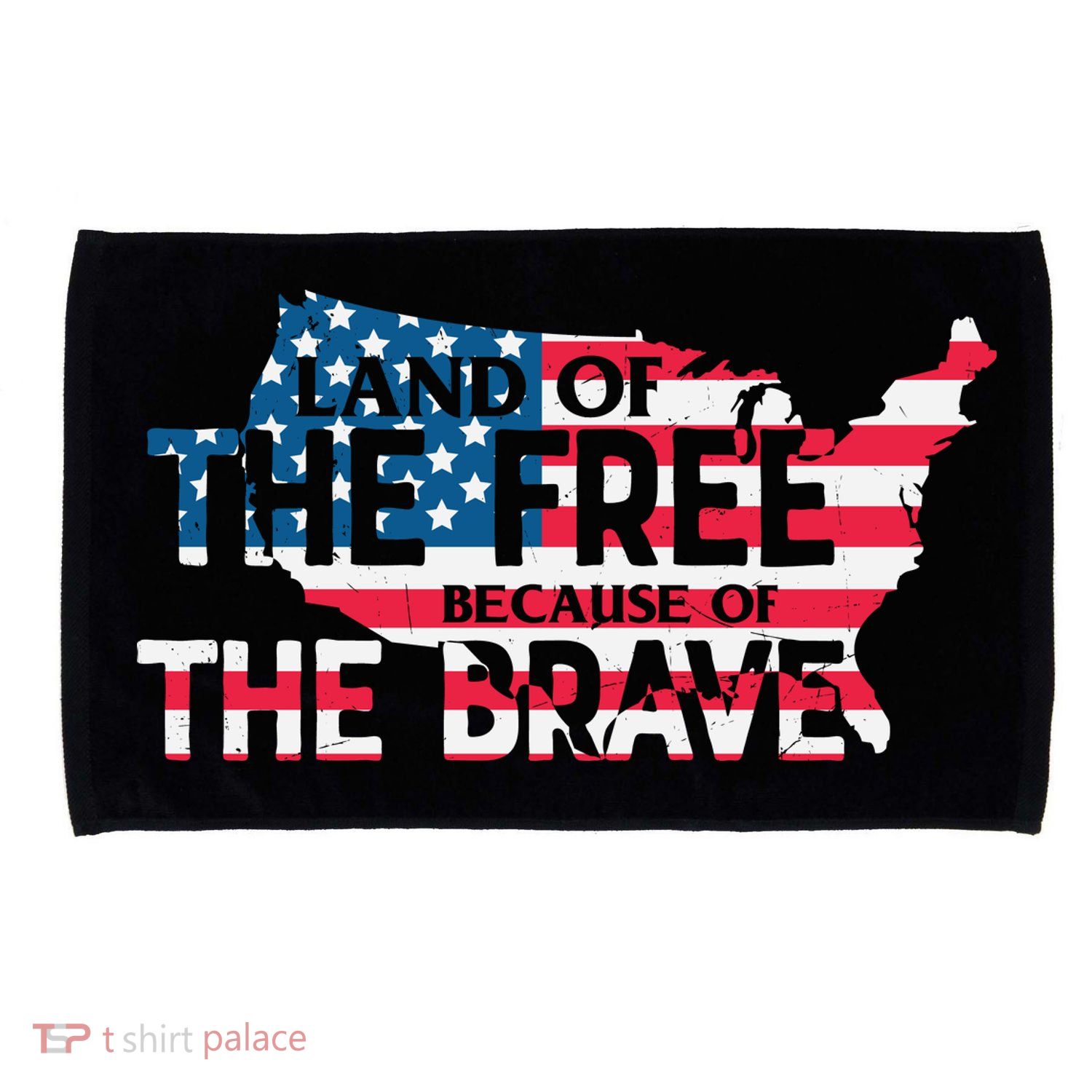 Land Of The Free Because Of The Brave Plus Size Clothes For Men, Women, Family Microfiber Hand Towel