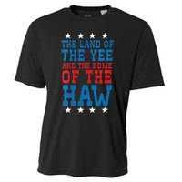 Land Of The Yee Home Of The Haw July 4th Country Cooling Performance Crew T-Shirt