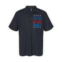 Land Of The Yee Home Of The Haw July 4th Country Softstyle Adult Sport Polo