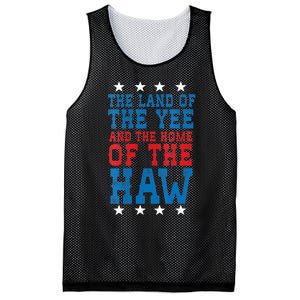 Land Of The Yee Home Of The Haw July 4th Country Mesh Reversible Basketball Jersey Tank