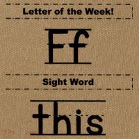 Letter Of The Week Ff Sight Word This Cotton Canvas Backpack