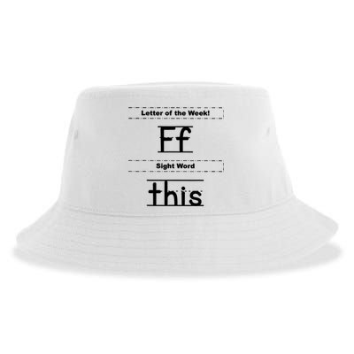 Letter Of The Week Ff Sight Word This Sustainable Bucket Hat