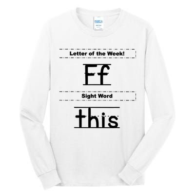 Letter Of The Week Ff Sight Word This Tall Long Sleeve T-Shirt