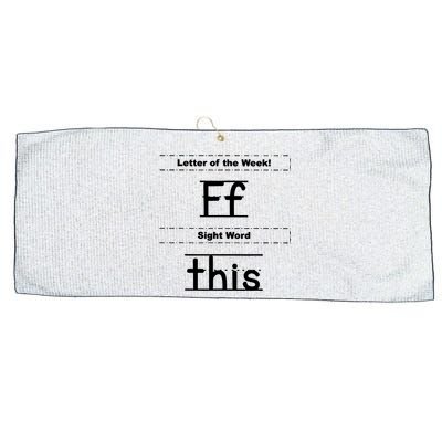 Letter Of The Week Ff Sight Word This Large Microfiber Waffle Golf Towel