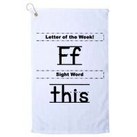 Letter Of The Week Ff Sight Word This Golf Towel