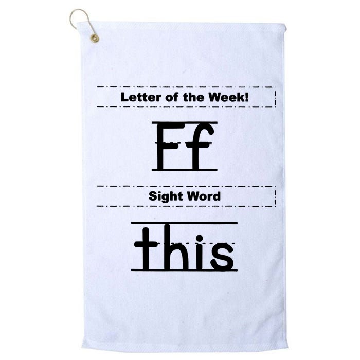 Letter Of The Week Ff Sight Word This Golf Towel