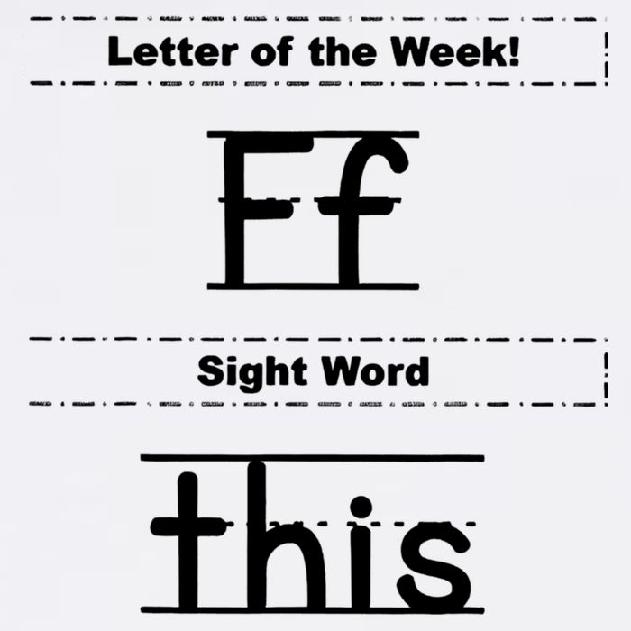 Letter Of The Week Ff Sight Word This Short Acrylic Beanie