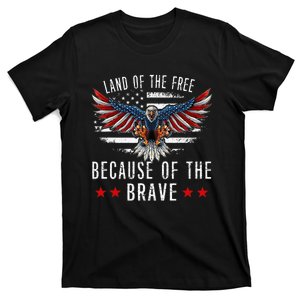 Land Of The Freebecause Of The Brave Memorial Day Patriotic T-Shirt