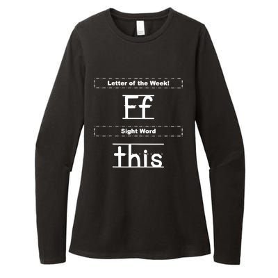 Letter Of The Week Ff Sight Word This Womens CVC Long Sleeve Shirt