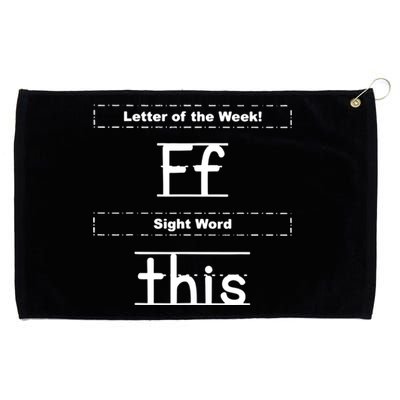 Letter Of The Week Ff Sight Word This Grommeted Golf Towel