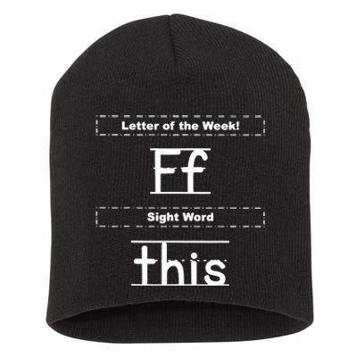 Letter Of The Week Ff Sight Word This Short Acrylic Beanie