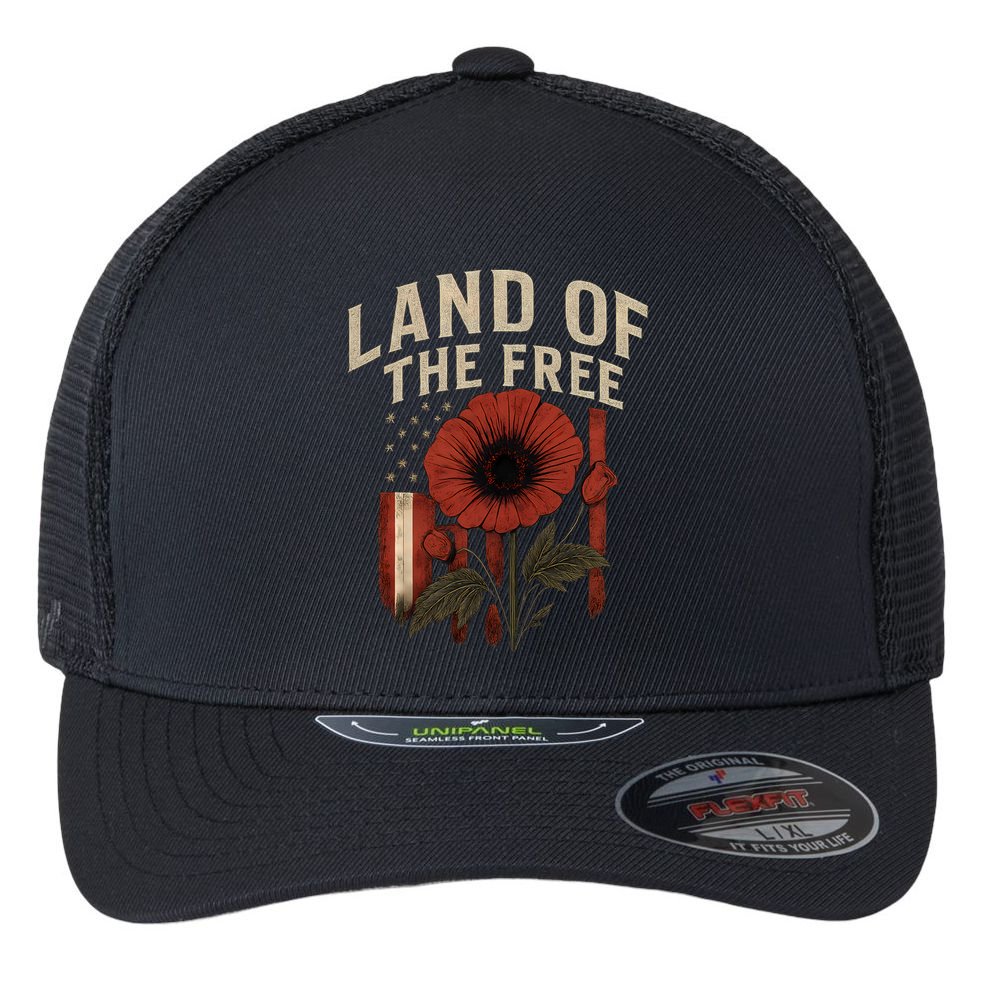Land of the Free Flexfit Unipanel Trucker Cap
