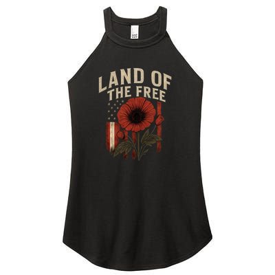 Land of the Free Women's Perfect Tri Rocker Tank