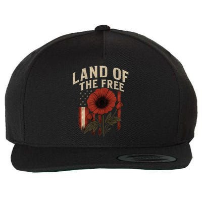 Land of the Free Wool Snapback Cap