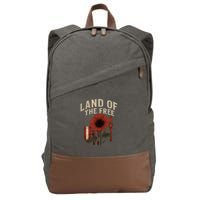 Land of the Free Cotton Canvas Backpack