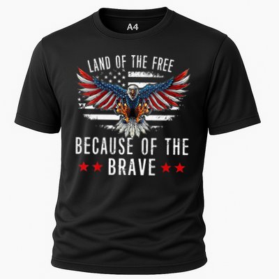 Land Of The Free Because Of The Brave Memorial Day Patriotic Performance Shirt