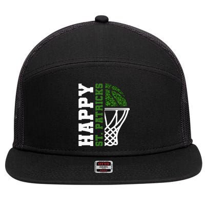 Luck of the Irish St. Patrick's Day Accessories Basketball 7 Panel Mesh Trucker Snapback Hat