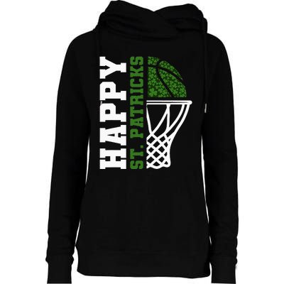 Luck of the Irish St. Patrick's Day Accessories Basketball Womens Funnel Neck Pullover Hood