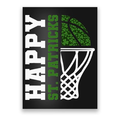 Luck of the Irish St. Patrick's Day Accessories Basketball Poster