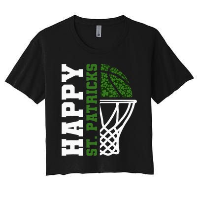 Luck of the Irish St. Patrick's Day Accessories Basketball Women's Crop Top Tee