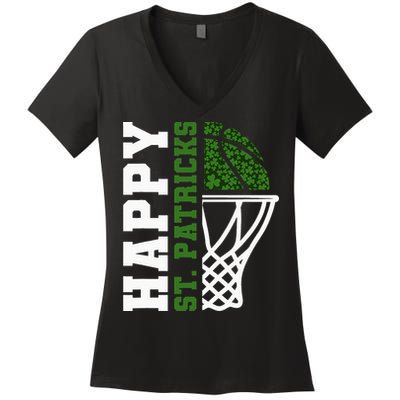 Luck of the Irish St. Patrick's Day Accessories Basketball Women's V-Neck T-Shirt