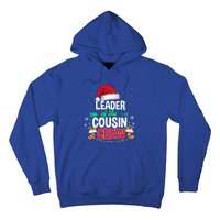 Leader Of The Cousin Crew Christmas Santa Hat Xmas Funny Gift Hoodie