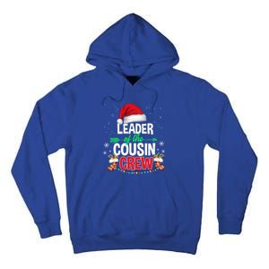 Leader Of The Cousin Crew Christmas Santa Hat Xmas Funny Gift Tall Hoodie