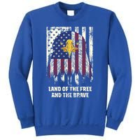 Land Of The Free And The Brave Proud American Honored Usa Gift Sweatshirt