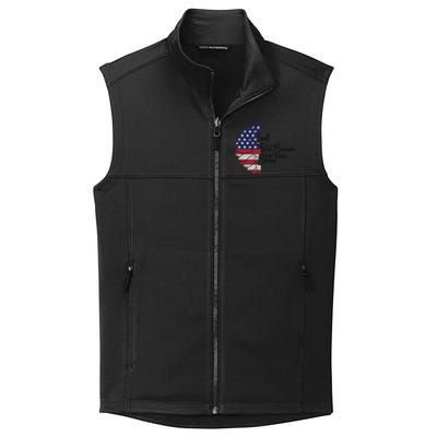 Land Of The Free Because Of The Brave Collective Smooth Fleece Vest