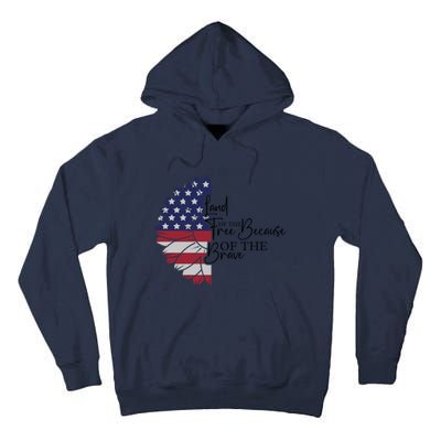 Land Of The Free Because Of The Brave Tall Hoodie