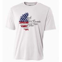 Land Of The Free Because Of The Brave Cooling Performance Crew T-Shirt