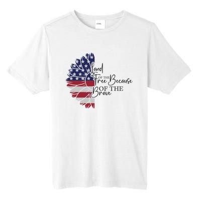 Land Of The Free Because Of The Brave Tall Fusion ChromaSoft Performance T-Shirt