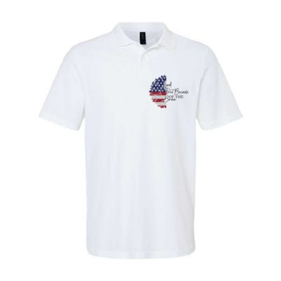 Land Of The Free Because Of The Brave Softstyle Adult Sport Polo