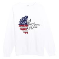 Land Of The Free Because Of The Brave Premium Crewneck Sweatshirt