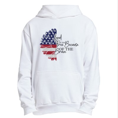 Land Of The Free Because Of The Brave Urban Pullover Hoodie