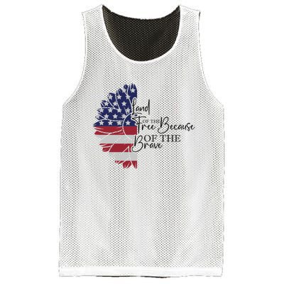 Land Of The Free Because Of The Brave Mesh Reversible Basketball Jersey Tank