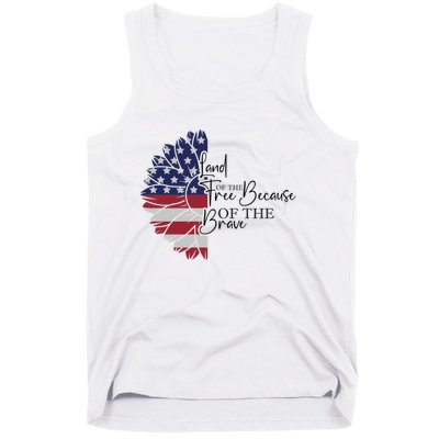 Land Of The Free Because Of The Brave Tank Top