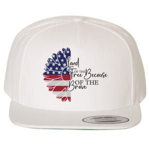 Land Of The Free Because Of The Brave Wool Snapback Cap