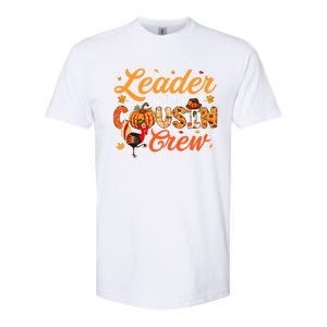 Leader Of The Cousin Crew Thanksgiving Fall Turkey Family Gift Softstyle CVC T-Shirt