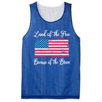 Land Of The Free Because My Grandpa Is Brave Veterans Gift Mesh Reversible Basketball Jersey Tank