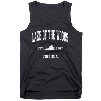 Lake Of The Woods Virginia Va Vintage Athletic Tank Top